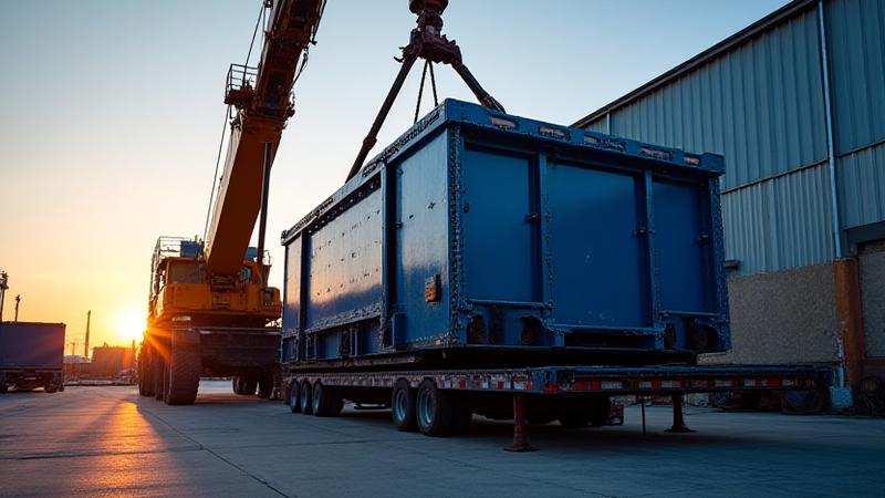 Industrial machinery loading